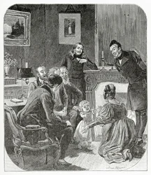 Illustratie uit Les Feuilles d’Automne, 19e eeuw